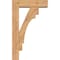 Ekena Millwork Merced Block Smooth Bracket w/ Offset Brace, Western Red Cedar, 5 1/2"W x 18"D x 30"H BKT0604X18X30MRC05SWR - alternate 2